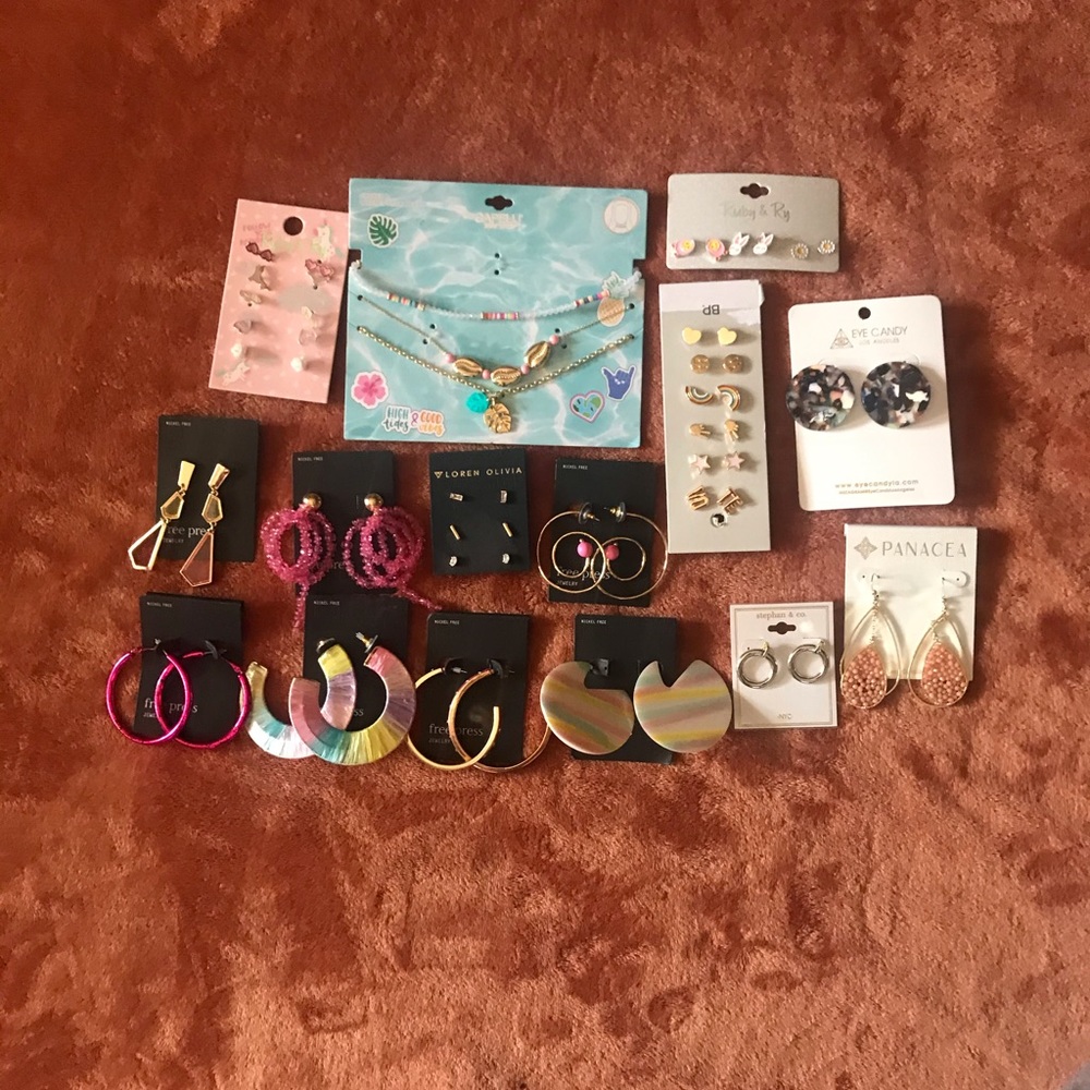 earrings.EYE CANDY, free press,Loren Olivia.